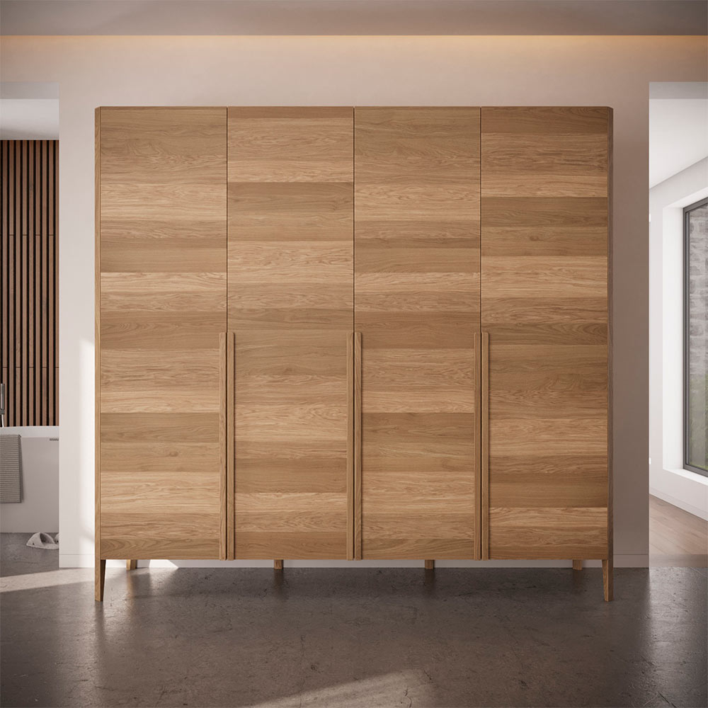 Шкаф RIVI Shape 4х дверный (цвет - дуб натуральный) 232,4x60x220